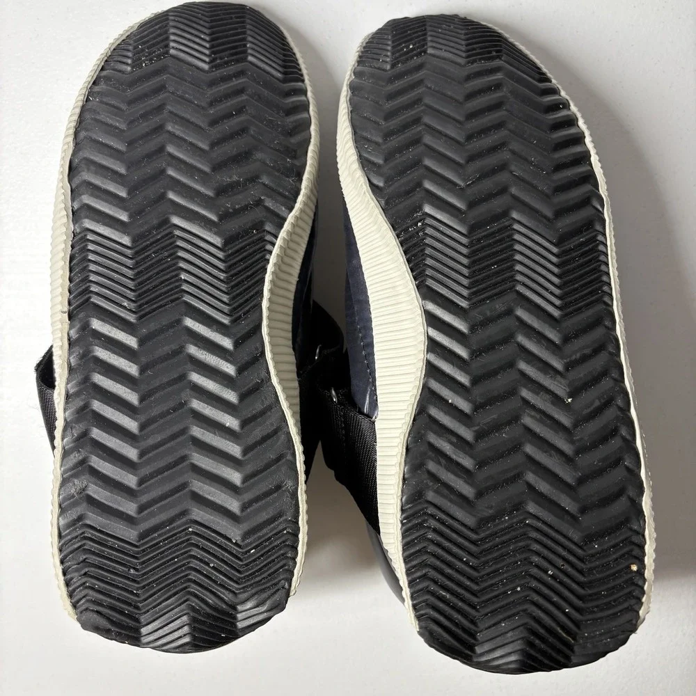SOREL Womens Out N About Puffy Waterproof Winter Sneaker Boots Size 8 Navy‎ Blue
